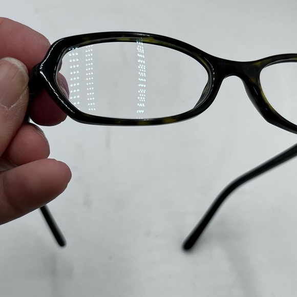 Prada VPR 05G Brown Tortoise Color Crystal Rectangle Eyeglass Women Frames Italy - Picture 14 of 16